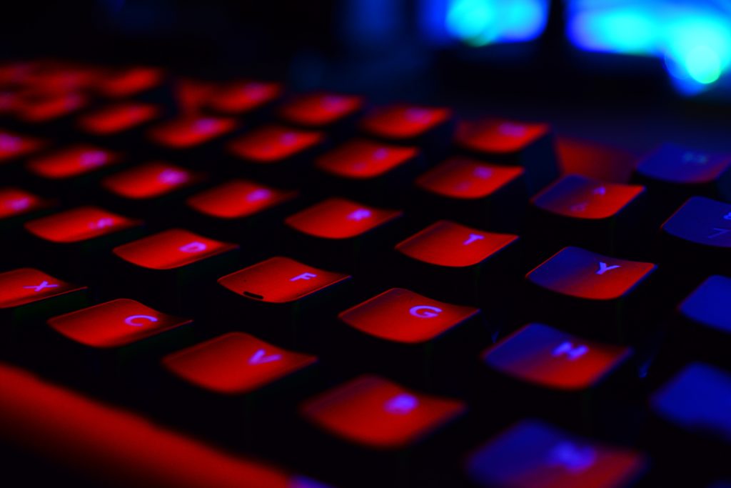 Image of red keyboard